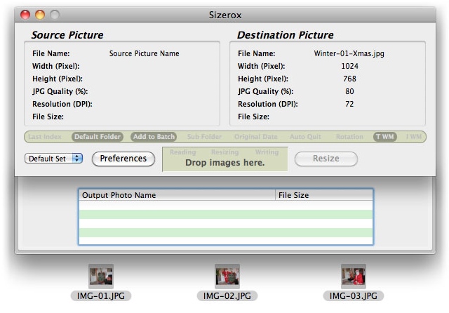 batch resizing and renaming image files for mac