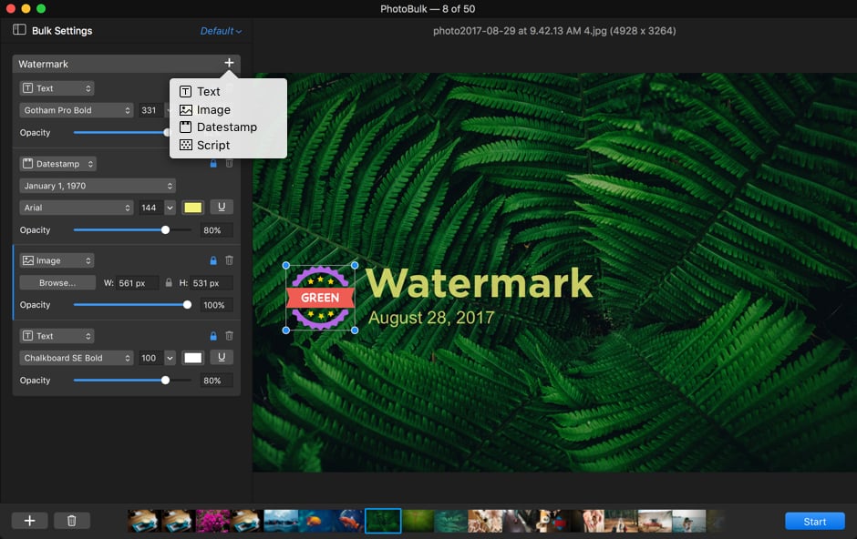 Add watermark to image on Mac