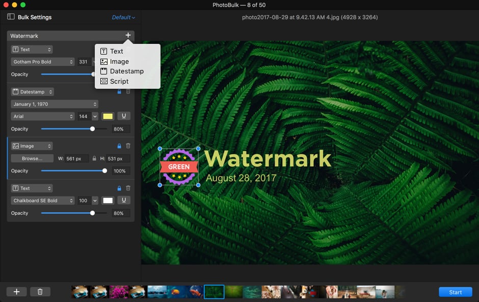 PhotoBulk is a Mac image resizer